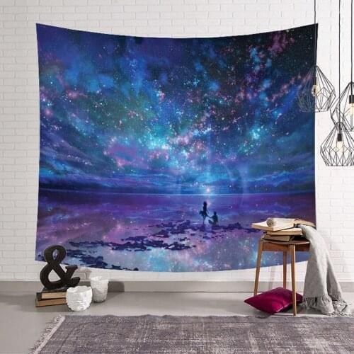 Mysterious Universe Starry Constellation Space Tapestry Wall Hanging Psychedelic Star Tapestry For Bedroom Background Wall Cloth