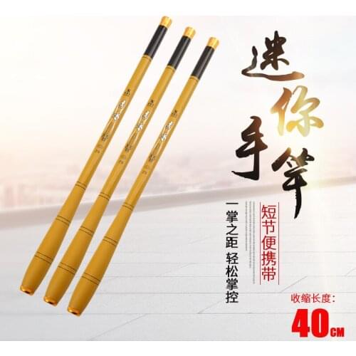 Carbon Ultra-Hard Ultra-Short Fishing Rod 19 Adjustable Pocket Mini Stream Rod OEM Childrens Rod Fishing Rod