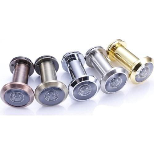 1 pcs Door Viewer 200 Degree Wide Angle Peephole Security privacy protection Door Adjustable Glass Lens For Furniture Hardware