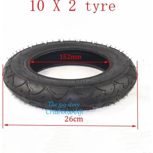 10'' 50/100-6 10x2.0 Rubber Tire Inner tube 10x2 (54-152) tyre for electric scooter bike Refit Motorcycle parts 10x2 wheel tyre