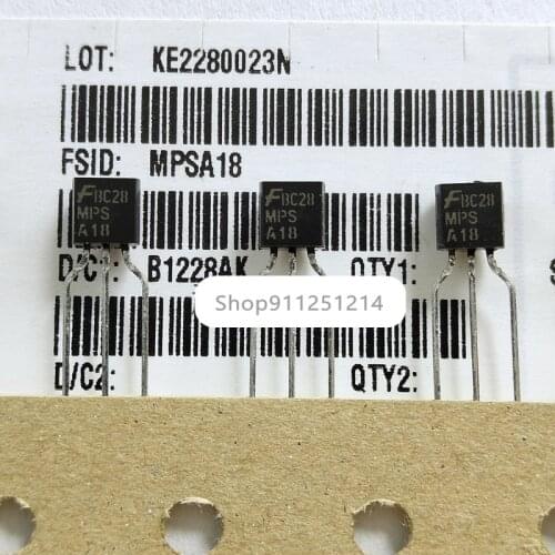 10 Pieces New Original【 For Naim NAP200】 MPSA18 Bipolar MPS-A18 TO92 NPN General Purpose Transistor