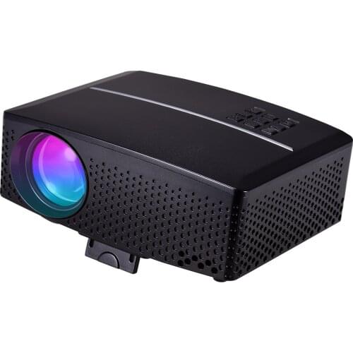 1080P GP80 Mini LED Video Projector Supported 3500 Lumens 120 Inch Display Bwith AV/USB/HD/VGA Interface Portable Projector