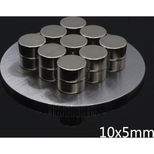 20Pcs 10 x 5 mm Neodymium magnet Rare Earth small Strong Round permanent 10*5 mm fridge Electromagnet N35 NdFeB nickle magnetic