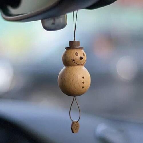 Car Pendant Hanging Snowman Air Freshener Car Interior Ornaments Decoration Rear View Mirror Accessories For Car Ornament