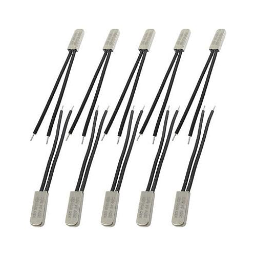 10 Pcs Bimetal Temperature Control Switch Thermostat 40/45/50/55/60/65/70C N.C KSD9700