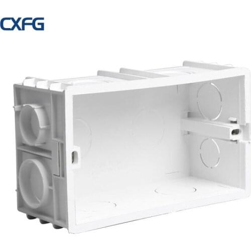 CXFG High Quality Flush Mounting Box 146mm Plastic Material Bottom Box. Used For 146mm*86mm Standard Switch And Socket Cassette