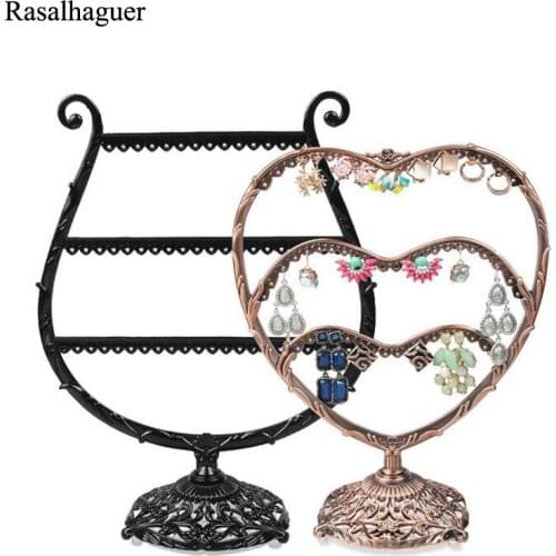 Fashion Jewelry Display Earring Holder Jewelry Organizer Storage Earring Display Stand For Earrings Rack Shelf Two Types
