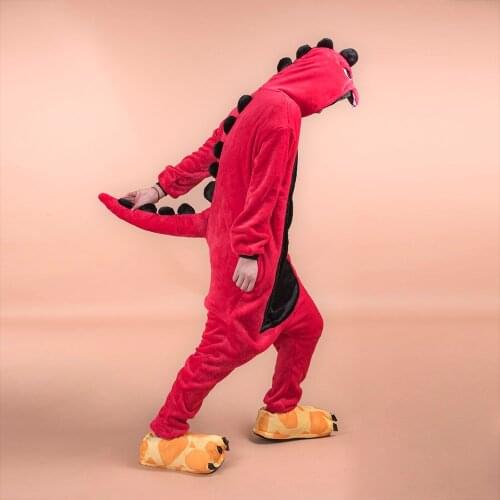 Adult Dinosaur Pajamas Set Onesie Women Pyjamas Pijama Winter Animal Sleepwear Onepiece Onesies For Adults 2019