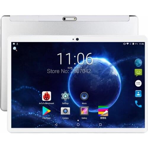 Google Android 9.0 10 inch tablet 4G Phone Call 6G+32GB ROM Storage WiFi Bluetooth GPS Dual HD Webcam + 64GB TF Card Free ship