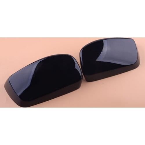 51167078359 1 Pair Black Side Door Rearview Mirror Covers Caps Fit for BMW 5 E60 E61 6 E63 E64 2004 2005 2006-2010 51167078360