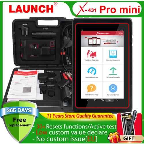 LAUNCH X431 Pro Mini Diagnostic Tool For 10000+ Car Modes Full System X431 V Pros Mini Key Fob Program /ECU Coding/30+ Resets