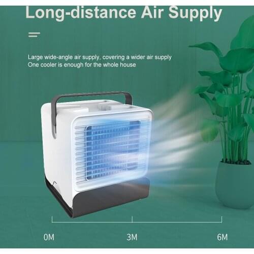 Air cooler mini USB charging air conditioning fan portable air conditioner suitable for office bedroom fan humidifier desktop