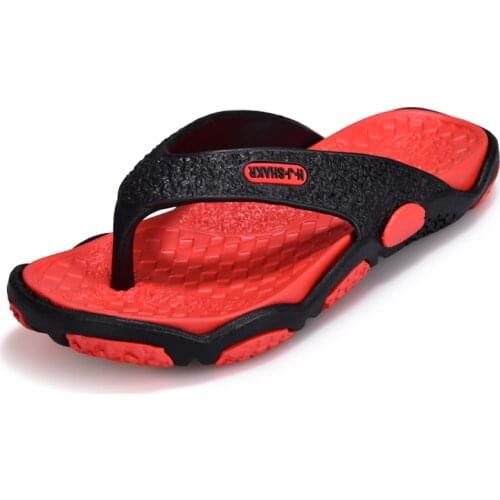 Mens Flip Flop Summer Lightweight EVA Massage Slippers Comfort Beach Sandals Men Shoes For Outdoors