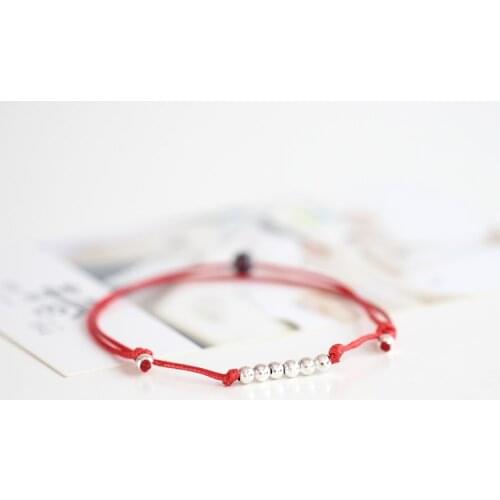 New Arrival Fashion Jewelry Red Anklets for Women Girl 100% Handmade Boho Style Adjustable Anklets with Red String Ceramic Bead