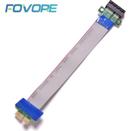 New arrive PCI Express Flex Relocate Cable PCI-E 1X to 1x Slot Riser Card Extender Extension Ribbon for Bitcoin Miner