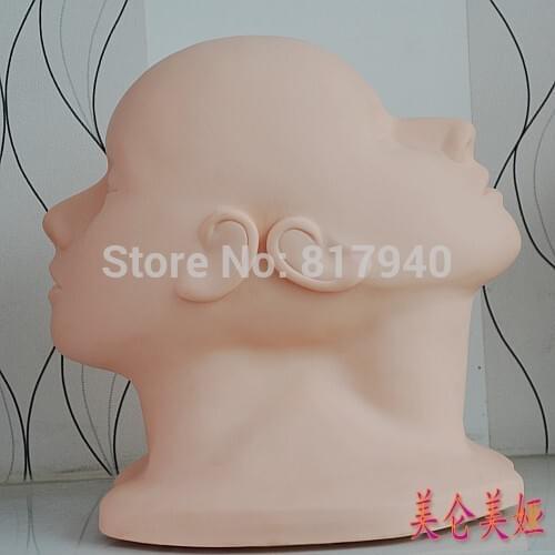 New arrival!High quality soft Silicone Female Cosmetology mannequin Training heads makeup mannequin head practice Manikin head