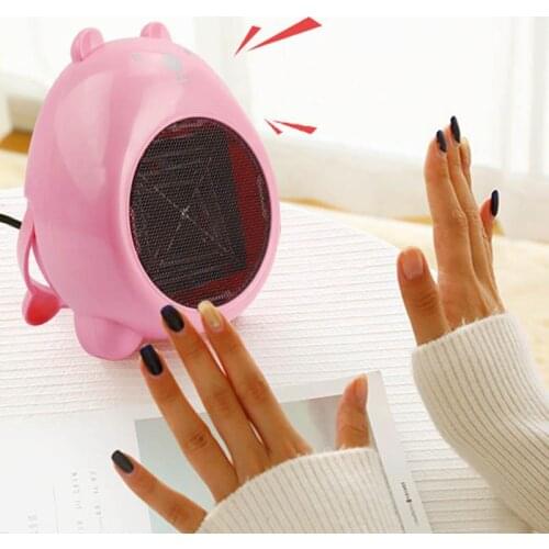 Portable 400W Fast Mini PTC Fan Heater desktop Electric pocket Stove Hand Warmer Home Heater Fast Heater Warm Winter Small