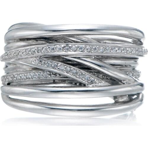 QISHIYUAN Rings With Cubic Zirkonia For Women