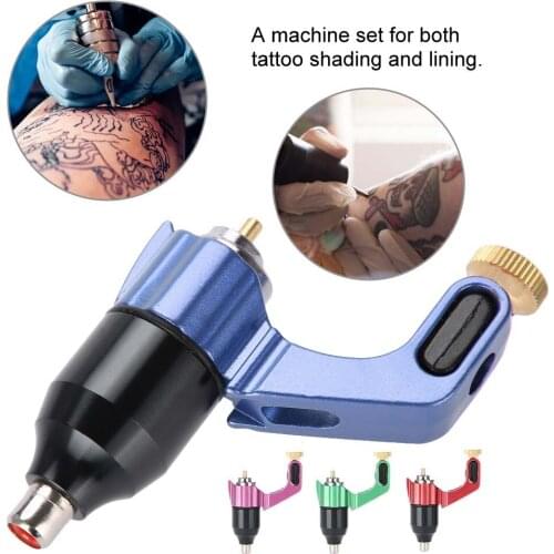 4 Colors RCA Interface Tattoo Machine Strong Rotary Motor Liner Shader Tattoo Device microblading permanent make up machine a