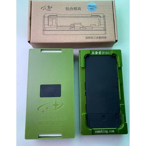 Sameking 2in1 green lamination mold for iphone xr 11Pro promax LCD Touch Screen Refurbishing Mold LCD Repair Tool