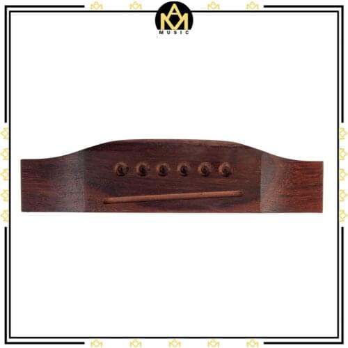 Folk Guitar Code Saddle DIY Rosewood Guitar Bridge For 6 Strings Acoustic Guitar