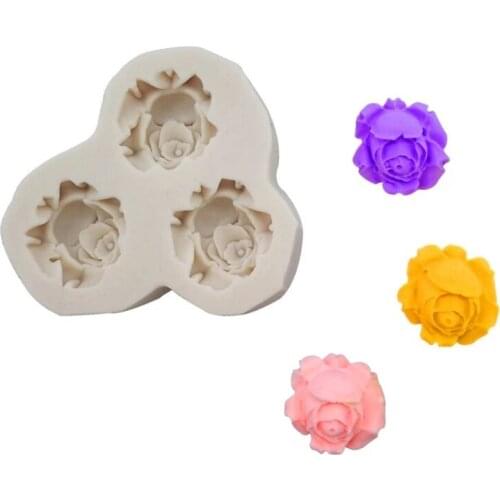 Rose Tulip Shapes Silicone Mold Fondant Cake Chocolate Candy Decorating Tools