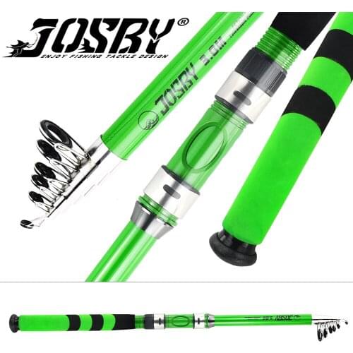 Spinning Fishing Rod Ultra Light Travel Sea Pole 2.1M-3.6M Carbon/FRP Telescopic Saltwater Carp Feeder Pesca