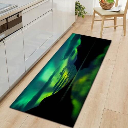 The Universe Non-Slip Entrance Doormat Kitchen Mat 3D Pattern Home Living Room Carpet Multi-Purpose Decorative Bathroom Rug