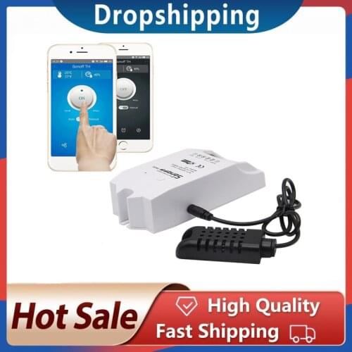 Sonoff SI7021 Temperature Humidity Monitoring Waterproof Sensor APP Support Smart Home Automation Relay Module New Product
