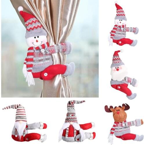 YOOAP Christmas Santa Curtain Buckle Christmas Decoration for Home Christmas Ornaments Xmas Natal Navidad 2020 Happy New Year