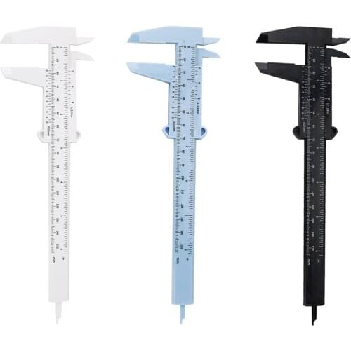 0-150mm Vernier Caliper Plastic Sliding Gauge Caliper Portable Measure Ruler Measuring Tools for Woodworking Metalworking