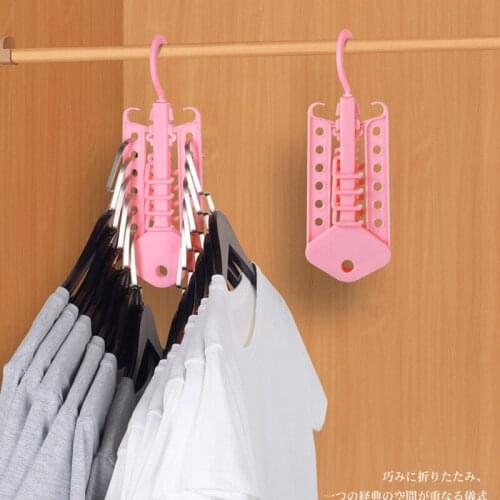 1PC Creative Multifunction Circle Clothes Hanger Plastic Scarf Hangers Closet Organization Wardrobe Finishing Rack Space Saver