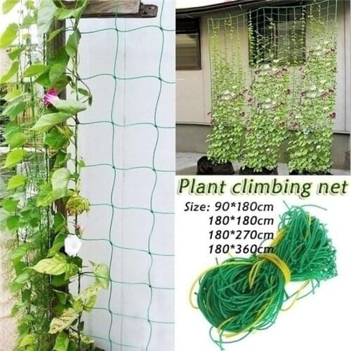 1PC Garden Green Vegetable Plant Trellis Netting Support Nets Bean Plant Climbing Grow Fence