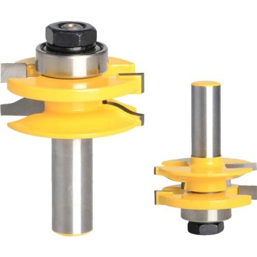 2pcs engraving machine tools wood slotting router bits woodworking cutter