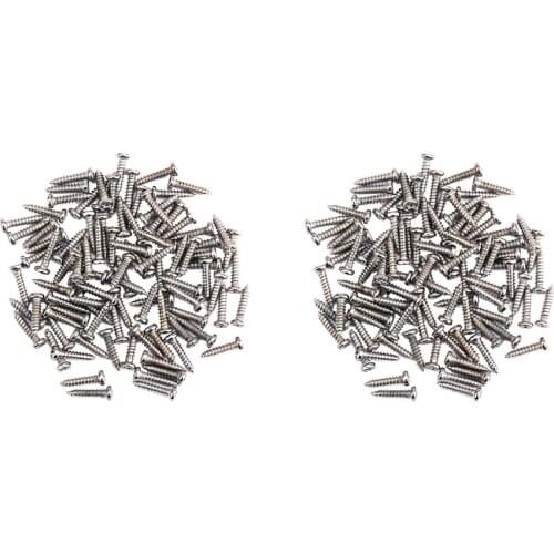 200 Pieces / Pack Iron Guitar Bass Ukulele Tuners Clamping Screws M2.2