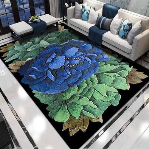 3D Colorful Flowers Printing Carpets for Living Room Bedroom Area Rugs Hallway Large Size Carpet Coffee Table Kitchen Floor Rug