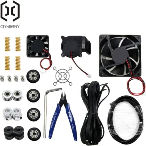 Artillery 3D Printer Sidewinder X1 Genius 24V Black Fan 4010/4020/8020 Extruder Cooling Fan and Belt Kit