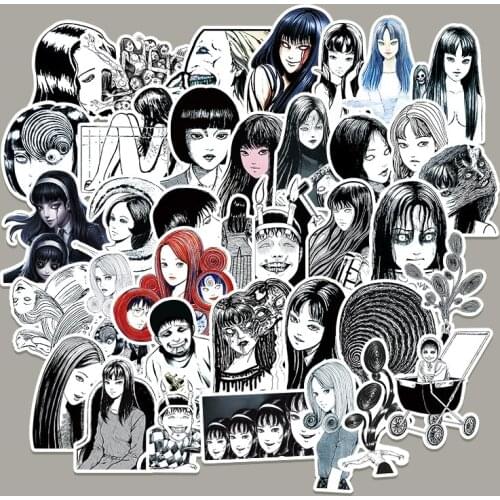 50 Sheets Cartoons Anime Large Stickers PVC Waterproof Student Stationery Sticker Stick Label DIY Decorative