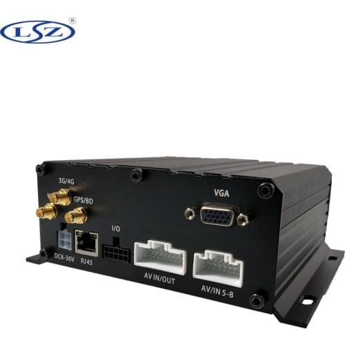 8CH hard disk MDVR 4G GPS WiFi remote monitoring host truck / bus / school bus special 1080P VCR