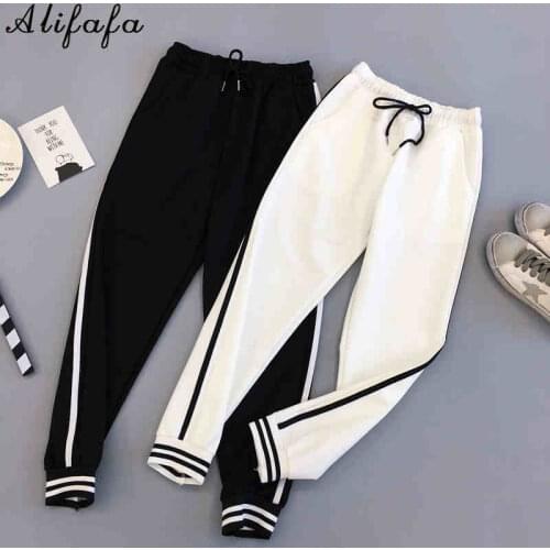Women Long Trousers Casual Loose Harem Baggy Sweatpants Streetwear Sports Joggers Pants Plus Size