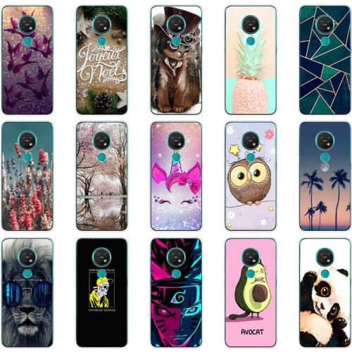 For Nokia 7.2 Case Phone Cover Fashion Silicone Soft Cover for Nokia 6.2 Case TPU Coque for Nokia7.2 Funda for Nokia 6.2 Cases