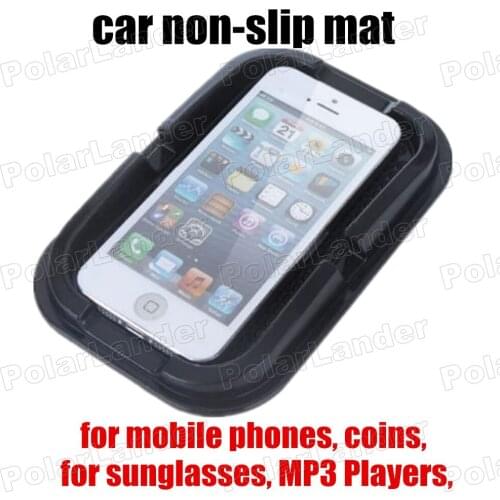 Black Mat Car skid Pad Holds Objects on DashAnti skid Mat Non-slip Pad Holder Car Anti slip mat For GPS gadgets Cell Phone
