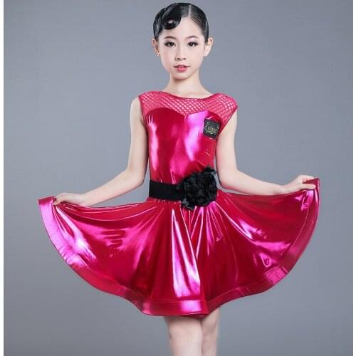Latin Dance Dress Kids Sleeveless Practice Clothes Latin Competition Dress Rumba Performance Clothing Tango Dancewear DQL3372