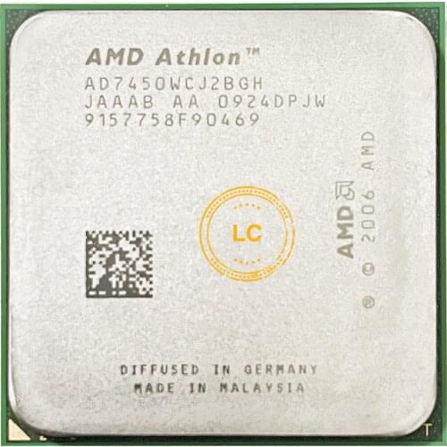 AMD Athlon X2 7450 2.4 GHz Dual-Core CPU Processor AD7450WCJ2BGH Socket AM2
