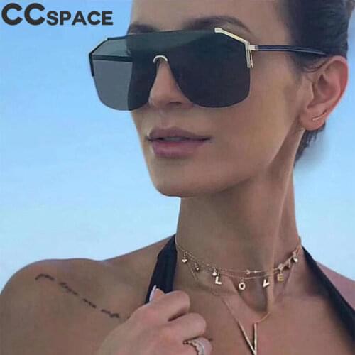 46433 Goggle One Lens Sunglasses Men Women Fashion Gradient Shades UV400 Vintage Glasses Oculos