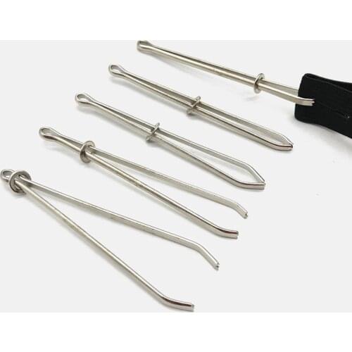 DIY Tools Stitch High Quality 2pcs Elastic Band Tape Punch Cross Garment Clips Sewing Practical Wear Elastic Clamp (wear Rope)