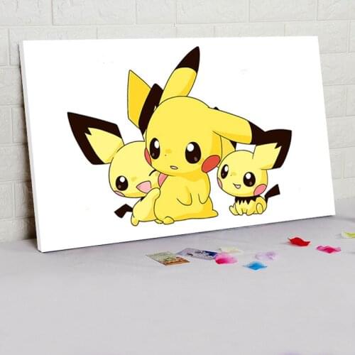 Diy oil painting by number Pocket Monster digital paint by numbers Japan cartoon poster modular painting gift for kids