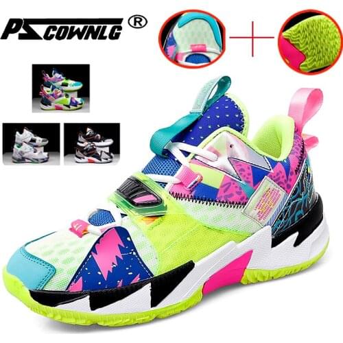 New high quality boys' street sports shoes fashion basketball shoes mens sports shoes outdoor design basketball shoes