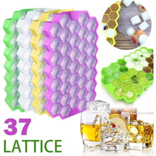 DIY new Silicone 37 Small Ice Cubes Ice Mold With Lid Ice Tray Frozen Making Tool Newest