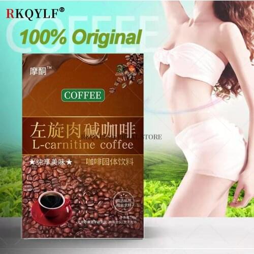 Original L-Carnitine Instant Coffee For Weight Loss, Slimming Coffee,1 Box (7 Packs Total) For Women Men Obesity